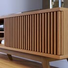 Rack Para Tv Até 75 Polegadas Com Ripado E 4 Portas Fortaleza