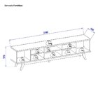 Rack Para Tv Até 75 Polegadas Com Ripado Pés Madeira Maciça F
