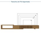 Rack Para Tv Até 75 Polegadas Extensível Até 304cm Portas Rip