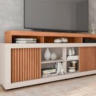 Rack Para Tv Até 75 Polegadas Frisos Decorativos Valença Frei