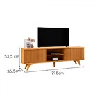 Rack Para Tv Até 75 Polegadas Gaia 2 Portas Naturalle - Mavau