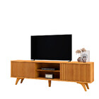 Rack Para Tv Até 75 Polegadas Gaia 2 Portas Naturalle - Mavau