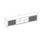 Rack Para Tv Até 75 Polegadas Industrial 220cm Em Bp Porta Pi