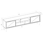 Rack Para Tv Até 75 Polegadas Industrial 220cm Em Bp Porta Re