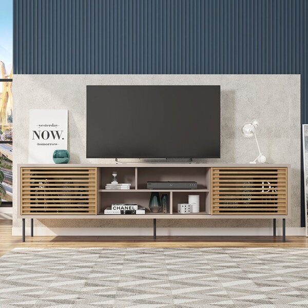 Rack Para Tv Até 75 Polegadas Industrial 220cm Em Bp Porta Ri