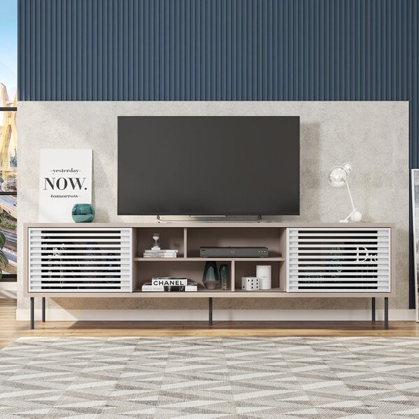 Rack Para Tv Até 75 Polegadas Industrial 220cm Em Bp Porta Ri