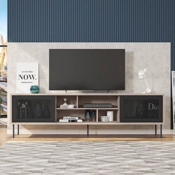 Rack Para Tv Até 75 Polegadas Industrial 220cm Em Bp Porta Te