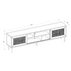 Rack Para Tv Até 75 Polegadas Industrial 220cm Em Bp Porta Te