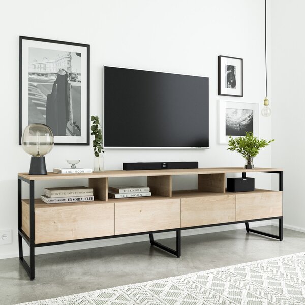 Rack Para Tv Até 75 Polegadas Industrial 4 Gavetas Concept Ca