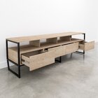 Rack Para Tv Até 75 Polegadas Industrial 4 Gavetas Concept Ca