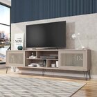 Rack Para Tv Até 75 Polegadas Industrial Retrô 220cm Em Bp Po