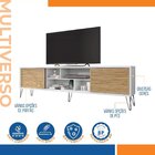 Rack Para Tv Até 75 Polegadas Industrial Retrô 220cm Em Bp Po