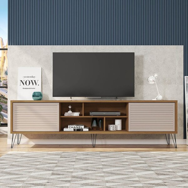 Rack Para Tv Até 75 Polegadas Industrial Retrô 220cm Em Bp Po