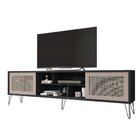 Rack Para Tv Até 75 Polegadas Industrial Retrô 220cm Em Bp Po