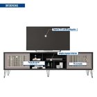 Rack Para Tv Até 75 Polegadas Industrial Retrô 220cm Em Bp Po