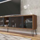 Rack Para Tv Até 75 Polegadas Industrial Retrô 220cm Em Bp Po