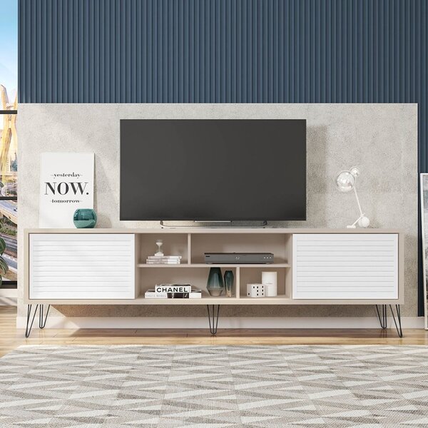 Rack Para Tv Até 75 Polegadas Industrial Retrô 220cm Em Bp Po