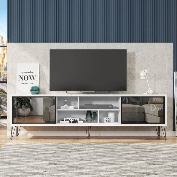 Rack Para Tv Até 75 Polegadas Industrial Retrô 220cm Em Bp Po