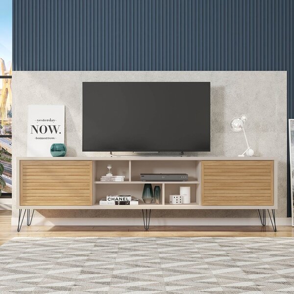 Rack Para Tv Até 75 Polegadas Industrial Retrô 220cm Em Bp Po