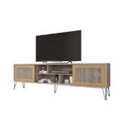 Rack Para Tv Até 75 Polegadas Industrial Retrô 220cm Em Bp Po