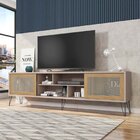 Rack Para Tv Até 75 Polegadas Industrial Retrô 220cm Em Bp Po