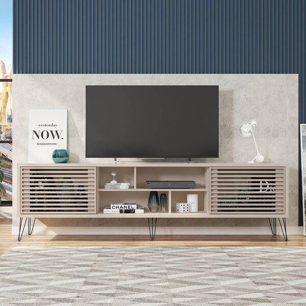 Rack Para Tv Até 75 Polegadas Industrial Retrô 220cm Em Bp Po