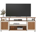Rack Para Tv Até 75 Polegadas Ipanema 2 Portas Cinamomo/off W