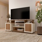 Rack Para Tv Até 75 Polegadas Ipanema 2 Portas Cinamomo/off W