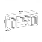 Rack Para Tv Até 75 Polegadas Ipanema 2 Portas Cinamomo/off W
