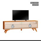 Rack Para Tv Até 75 Polegadas Laqueado 100% Mdf 2 Gavetas 180