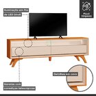 Rack Para Tv Até 75 Polegadas Laqueado 100% Mdf 2 Gavetas 180