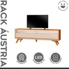 Rack Para Tv Até 75 Polegadas Laqueado 100% Mdf 2 Gavetas 180