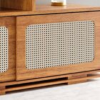 Rack Para Tv Até 75 Polegadas Palhinha 180cm 2 Portas Desliza