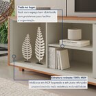 Rack Para Tv Até 75 Polegadas Pés Madeira Maciça Laqueado 250