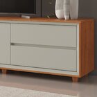 Rack Para Tv Até 75 Polegadas Pés Madeira Maciça Laqueado 250