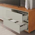 Rack Para Tv Até 75 Polegadas Pés Madeira Maciça Laqueado 250