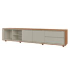 Rack Para Tv Até 75 Polegadas Pés Madeira Maciça Laqueado 250