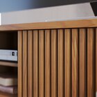 Rack Para Tv Até 75 Polegadas Pés Madeira Maciça Veneza Freij