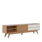 Rack Para Tv Até 75 Polegadas Pés Madeira Maciça Veneza Freij