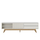 Rack Para Tv Até 75 Polegadas Pés Madeira Maciça Veneza Off W