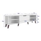 Rack Para Tv Até 75 Polegadas Pesaro 2 Prateleiras Branco