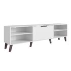 Rack Para Tv Até 75 Polegadas Pesaro 2 Prateleiras Branco