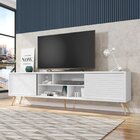 Rack Para Tv Até 75 Polegadas Retrô 220cm Em Bp Porta Pés Em