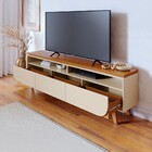 Rack Para Tv Até 75 Polegadas Selene 3 Gavetas Cinamomo/off W