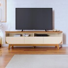 Rack Para Tv Até 75 Polegadas Selene 3 Gavetas Cinamomo/off W