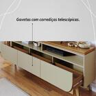 Rack Para Tv Até 75 Polegadas Selene 3 Gavetas Cumaru/opala -