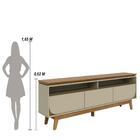 Rack Para Tv Até 75 Polegadas Selene 3 Gavetas Cumaru/opala -