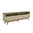 Rack Para Tv Até 75 Polegadas Selene 3 Gavetas Cumaru/opala -