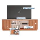 Rack Para Tv Até 75 Polegadas Simetria 2 Portas Ripadas Freij