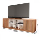 Rack Para Tv Até 75 Polegadas Simetria 2 Portas Ripadas Freij